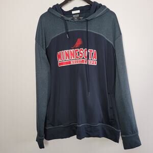 Minnesota Hockey Camps Sweatshirt 2XL Blue Kangaroo Pocket Hoodie